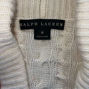 Ralph Lauren Black Label Cream Knit Cardigan